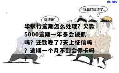 华银行信用卡5千逾期一年后果如何处理