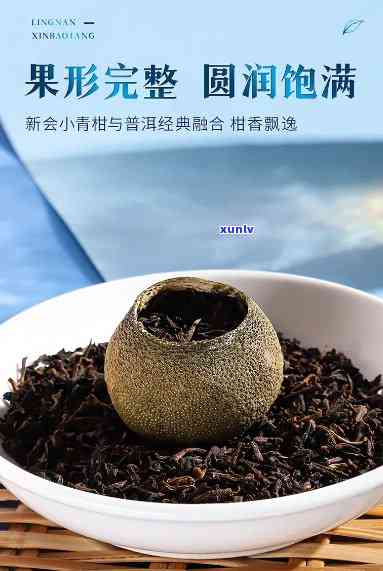 新宝堂小青桔普洱茶礼盒装：新会小青柑皮普洱茶，罐设计，品质上乘。