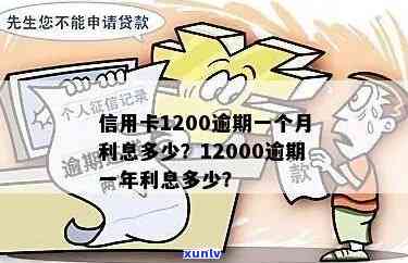 12000信用卡逾期费用：一年逾期多少？一天逾期利息多少？