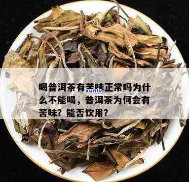 普洱茶像一样苦，这是正常的吗？