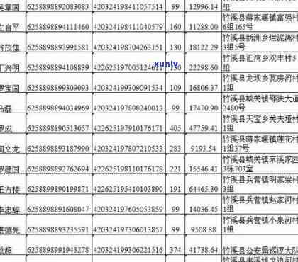 新柘荣县信用卡逾期人员名单(包含欠款金额、还款日期等详细信息)