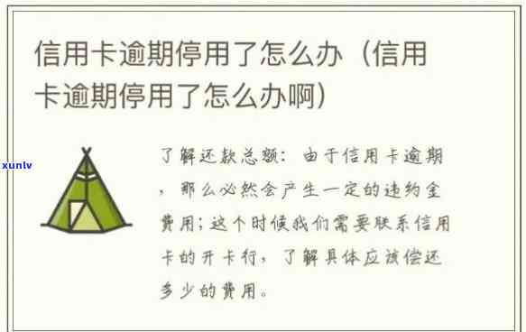 其它贷款逾期被停了信用卡还能用吗？如果不能，应该如何处理？