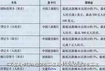 信用卡逾期处罚多少金额