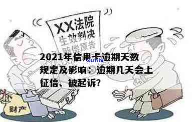 '2021年信用卡逾期几天上，逾期罚息及算逾期标准，是否会被起诉？'