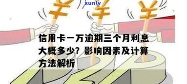 信用卡逾期一年3万的利息计算方式与影响