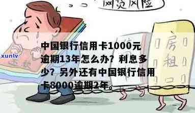 中国银行信用卡1000元逾期13年利息及处理办法