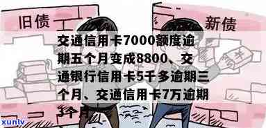 交通银行信用卡额度逾期五个月后从7000飙升至8800,信用恢复之路探讨