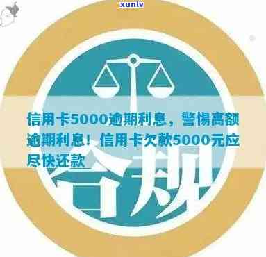 信用卡欠款5000元，逾期利息计算方式及影响分析