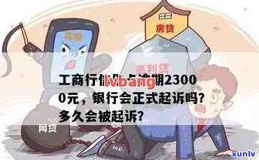 工商行信用卡逾期23000元，银行会正式起诉吗？为什么？