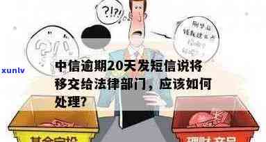 中信逾期20天发短息说移交法律部门：处理策略和应对建议