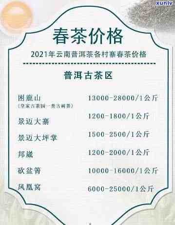 润元普洱茶2021年全新价格表，包含所有规格和口味，帮助您轻松选购