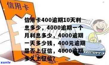 '40000元信用卡逾期每月更高利息：一天罚多少，一年利息是多少？'