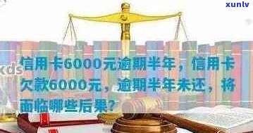 信用卡逾期6000元半年不还款的后果与解决办法全面解析