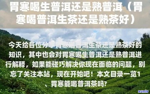 胃不好能喝普洱茶不？普洱茶的功效与作用及对胃不好的影响