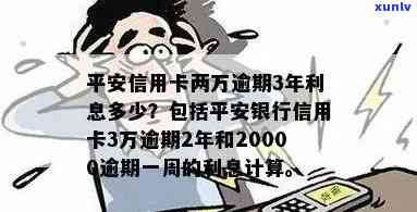 平安银行信用卡20000逾期一周利息多少：探讨逾期情况与利息计算