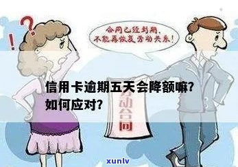 信用卡逾期5天额度还能用吗？怎么办？