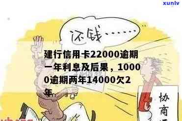 建行信用卡逾期一年22000元：如何解决与避免进一步影响