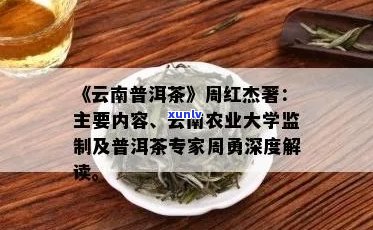 周红杰教授：普洱茶的魅力与科学解析