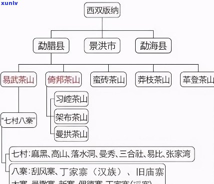 普洱茶八大名山：西双版纳、勐海、勐库、南糯、邦崃、巴达、勐腊、易武。