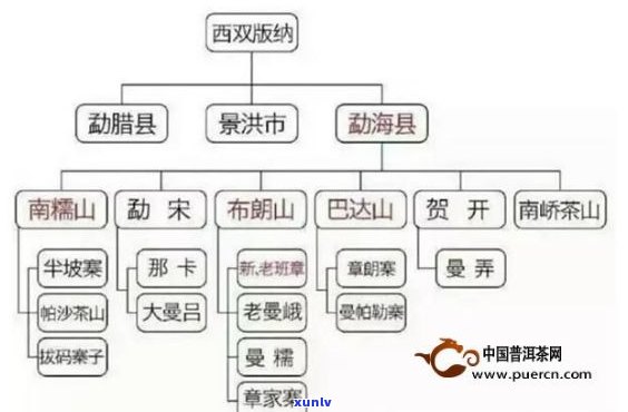 普洱茶八大名山：西双版纳、勐海、勐库、南糯、邦崃、巴达、勐腊、易武。