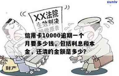 信用卡10000逾期一年，一共要还多少钱：利息和本金计算