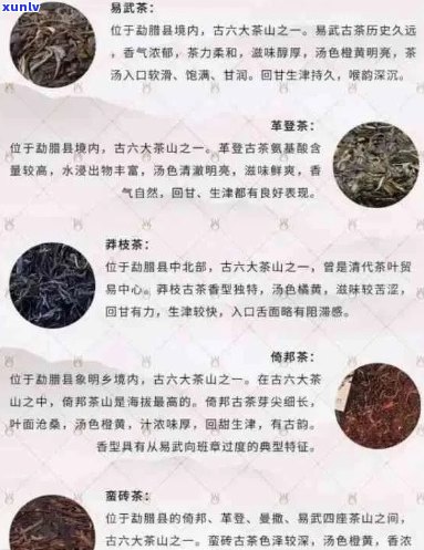 批发新普洱茶散装茶叶一览表，价格实品质保证