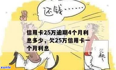 欠信用卡逾期25万