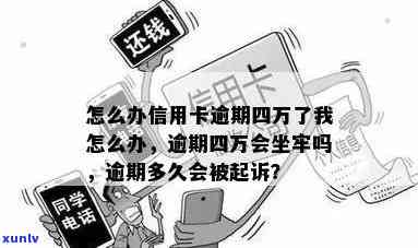 怎么办信用卡逾期四万了我怎么办 - 4.5万额度逾期一年，会判刑吗？