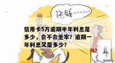 逾期信用卡十五万会坐牢吗？怎么办？逾期一年利息多少？