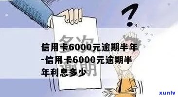 信用卡逾期半年6000元：利息计算方式及影响分析