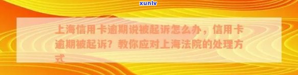 上海金融调解信用卡逾期案件处理与解决办法