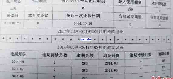 信用卡逾期登记表