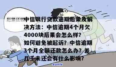 中信银行信用卡4000元逾期2年未还款，最后如何解决？