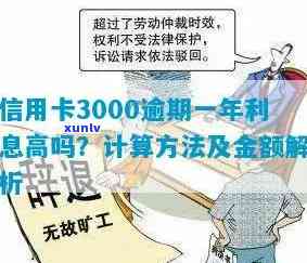 新信用卡逾期3000元利息计算 *** 及如何避免高额利息