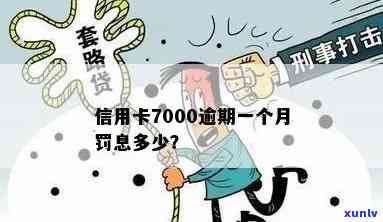 信用卡逾期一个月罚息计算 *** 与影响分析 - 7000元额度为例