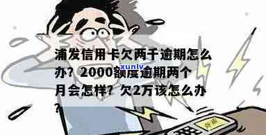 信用卡逾期2000额度两个月的后果及解决 *** 全面解析