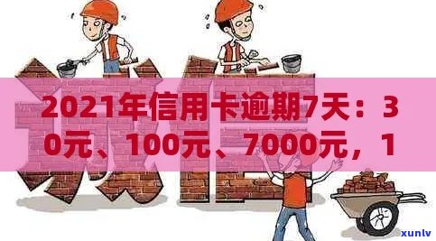 2021年信用卡逾期7天：30元、100元、7000元、100元，如何处理？