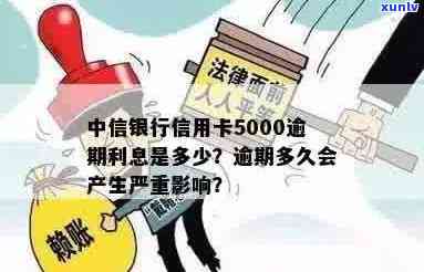 中信银行信用卡5000逾期利息是多少：一年多未还款的后果及计算 *** 