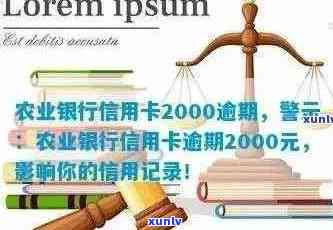 农行信用卡逾期还款2000元后果详解：如何避免信用损失及利息计算 *** 