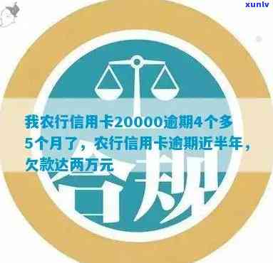 我农行信用卡20000逾期4个多5个月了会怎么样？