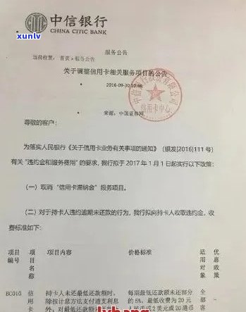 中信银行逾期通知：关于逾期处理和解决方案的一封信及其附件说明