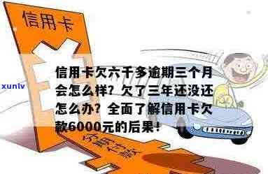 '信用卡6000逾期3年欠款应还总额及可能的法律后果'