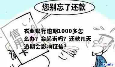 新农行信用卡逾期1000多元，可能面临哪些后果及解决办法？