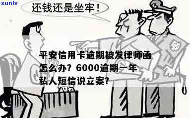 新 逾期一年的平安信用卡6000元债务，立案前发出的私人短信警示