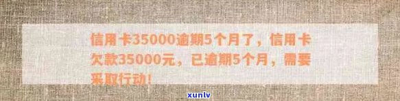 信用卡逾期35000元，已超过5个月，我该如何解决？