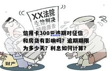 信用卡逾期300元是否会影响房贷审批？解答用户疑问并提供解决方案。