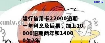 建行信用卡逾期利息怎么算20000:一年22000逾期的处理方式