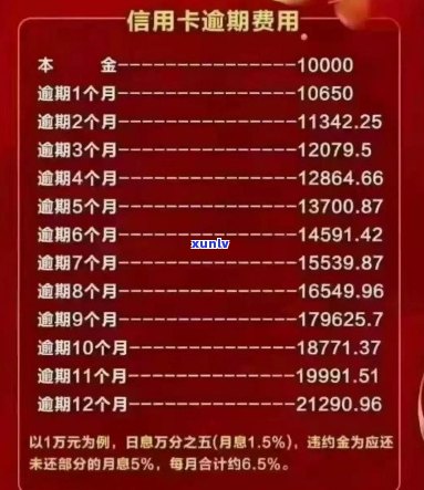 信用卡逾期1年6万额度的利息计算 *** 及可能影响