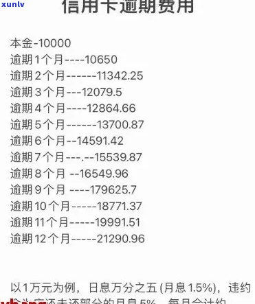 信用卡逾期1年6万额度的利息计算 *** 及可能影响