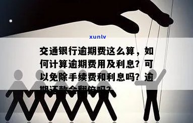 交通银行逾期手续费和利息全免安全吗？如何计算？翻倍还款可行吗？